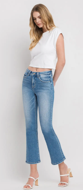 Lovervet - Midrise Crop Flare Jeans